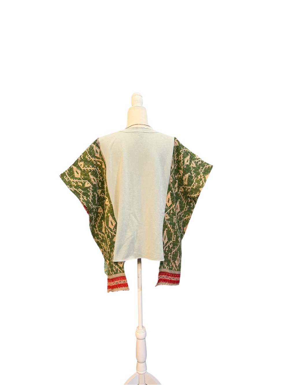Handcrafted Upcycled GOOSE Kantha Tunic NWT One Size - Picture 9 of 10